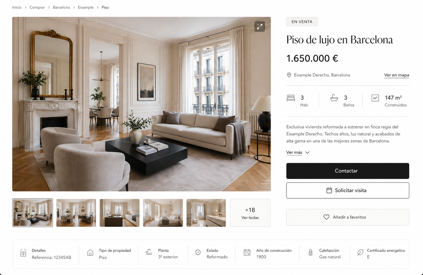 Cómo vender un piso de lujo en Barcelona sin quemarlo en portales